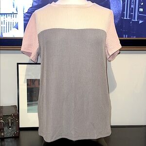 Pink, Cream, Gray Women's Top